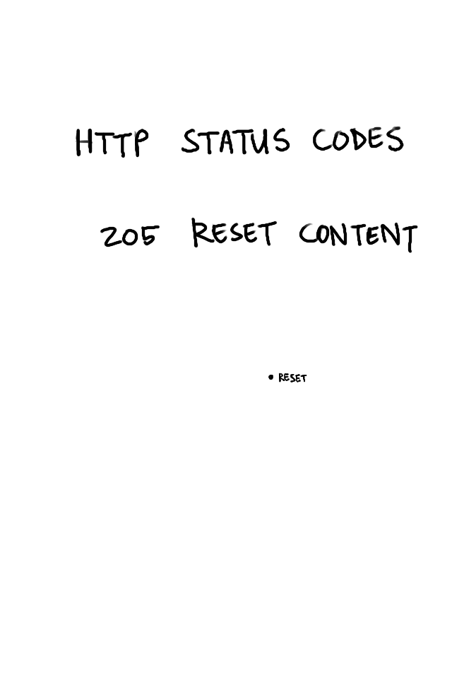 HTTP 205 Reset Content