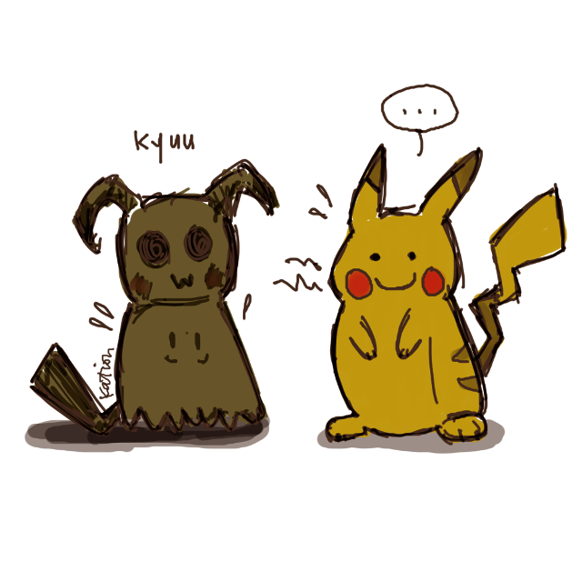 the art for mimikkyu came out the other day and i just can't stop thinking about it.