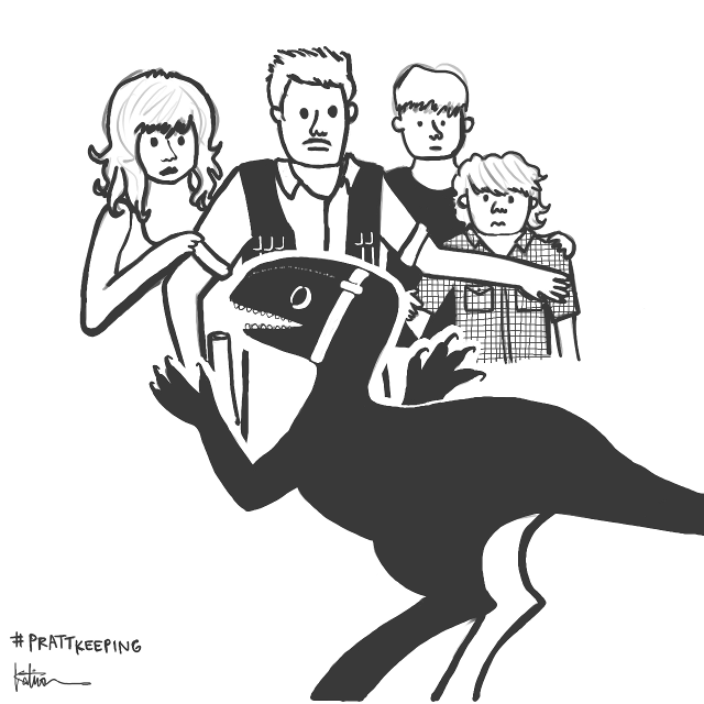 as a dinosaur fan, Jurassic World made me kind of sad. but this scene would have been pretty awesome.