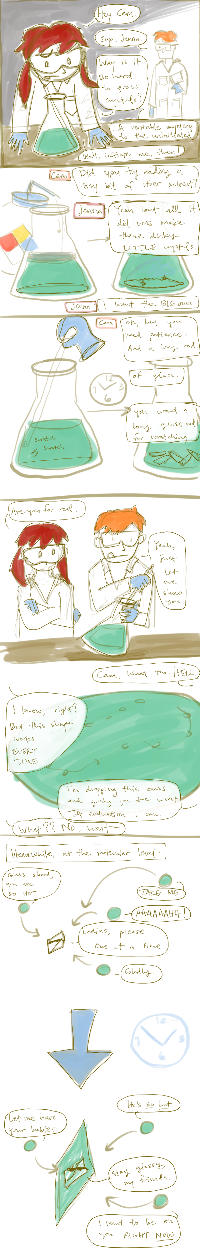 i don't usually form crystals, but when i do, they're perfect.