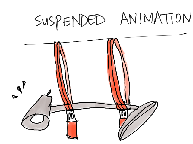 why yes, those ARE red suspenders.