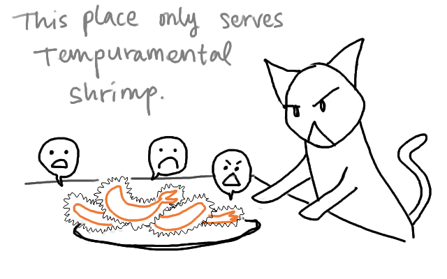 dang, i wanted the tempurate shrimp.